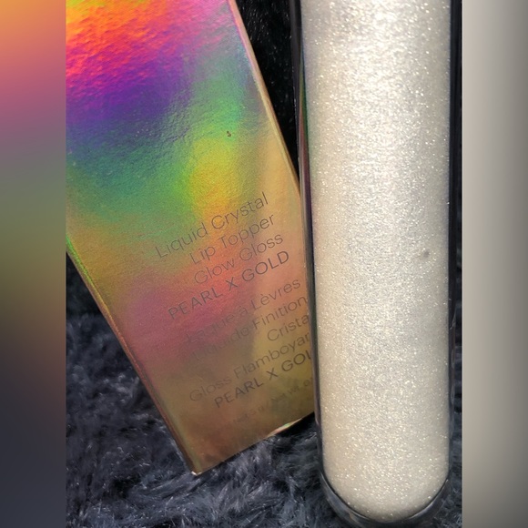 NIB -PEARL X GOLD- Becca Liquid Crystal Lip Topper Glow Gloss - Picture 5 of 8